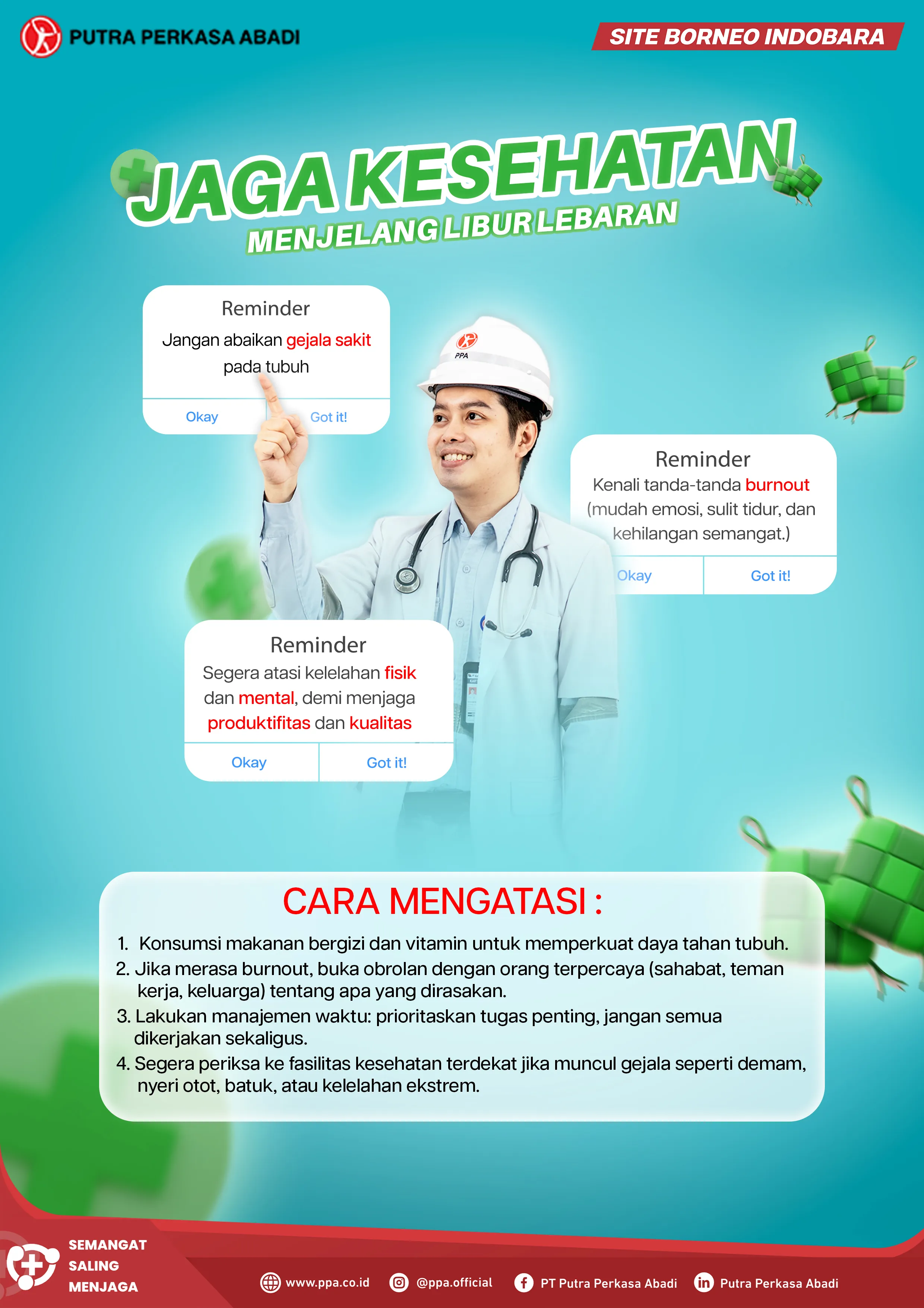 Jaga Kesehatan Menjelang Libur Lebaran agar Tetap Fit dan Produktif